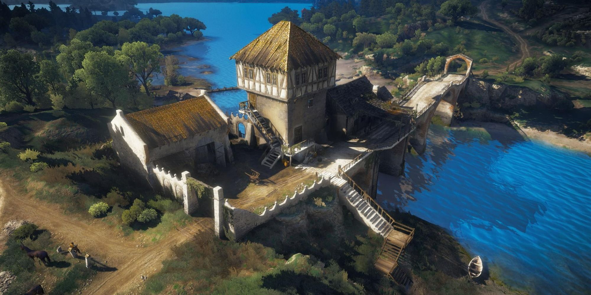 Video Game Inns The Witcher 3 Cockatrice Inn on river